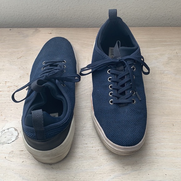 Steve Madden Shoes 8 Navy Blue - Picture 3 of 5